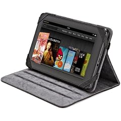 AmazonBasics Lederh�lle mit mehrfach verstellbarer Standfunktion f�r eReader und Tablets mit 6- bis 7-Zoll-Display einschlie�lich Kindle Fire und Samsung Galaxy Tab, schwarz