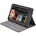 AmazonBasics - Funda de cuero con soporte ajustable para Kindle Fire de 7" y Samsung Galaxy Tab 7.0, color negro