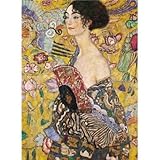 More Editions Ricordi Puzzles 5801N16021A Klimt Lady With Fan - 1000 Pieces