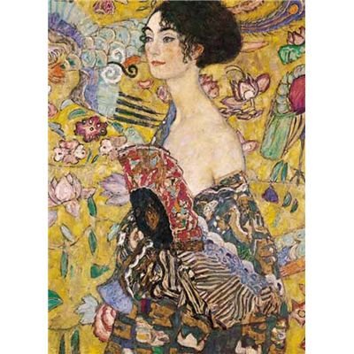 See Editions Ricordi Puzzles 5801N16021A Klimt Lady With Fan - 1000 Pieces