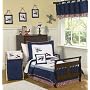 Red, White and Blue Vintage Aviator Airplane 5pc Toddler Boy Bedding Set by JoJo Designs