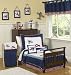 Red, White and Blue Vintage Aviator Airplane 5pc Toddler Boy Bedding Set by JoJo Designs