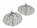 Large Sea Fan Earrings in Oxidized Silver by Annette Ferdinandsen