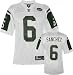 Mark Sanchez Jersey: Reebok White Replica #6 New York Jets Jersey - Medium