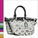 Coach F18650 Signature Madison OP ART Sateen Sophia Bag 18650 Grey Satchel Purse Coach F18650 Signature Madison OP ART Sateen Sophia Bag 18650 Grey Satchel Purse