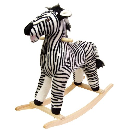 Zebra Plush Rocking Animal