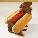 Dog Costume - Hot Diggity Dog Halloween Costume (Hot Dog w/Ketchup) - Medium