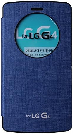 LG G4 Case,[Navy] Window Open View Bumper Case G4 PU Leather Flip Cover Magnetic closure Anti Shock For LG G4 (Navy)
