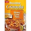 Breadshop's Granola Cereal, Honey Gone Nuts, 14-Ounce Boxes (Pack of 6)