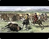 Mouse Mats of Shooting bison for sport, 1880s from North Wind Picture Archives