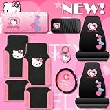 10pc Hello Kitty Car Accessories Set with New Design Mats