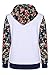 ACEVOG Women's Floral Printed Long Sleeve Hooded Pullover Hoodies Sweatshirt