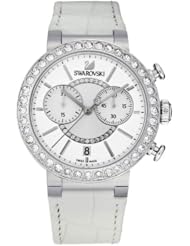 Swarovski Citra Sphere Chrono Watch - white, silver