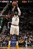 Boston Celtics v Cleveland Cavaliers: J.J. Hickson Photographic Poster Print by David Liam Kyle, 12x18