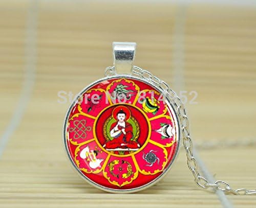 VintaStore Art Glass Necklace Buddha Necklace Jewelry A4310