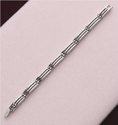 J-Steel by Fyn Studios (TM) 3 Row Stainless-Steel Open Link Mirror Polished Bracelet JSF-843332000900