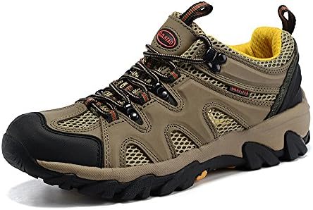 Breathable Hiking Shoes Lightweight waterproof Trekking Hiker Sneakers Khaki