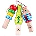 Baby Wood Whistle,YIFAN Cartoon Animal Wooden Whistle Educational Music Instrument Toy for Baby Kids Children - 1 Piece- Random Color