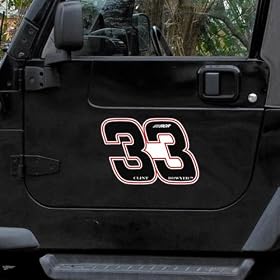 Clint Bowyer 12'' Driver Number & Name Car Magnet