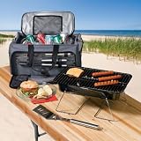 Brylane Home Tailgate Grill and Cooler