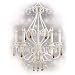 Living Well 8052MC Morocco Cream Chandelier with Crystal Drops