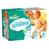 Pampers Swaddlers Sensitive Dry Max Diapers - Size 3 (132 Count)