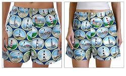 Lighthouse Boxers Sm 100% Cotton Boxer Shorts for HIM or HER- SEARCH BROAD BAY BOXERS FOR MORE DESIGNS Unique GIFT Ideas Man Men Boyfriend Woman Women Ladies Mother Dad Mom CUTE!