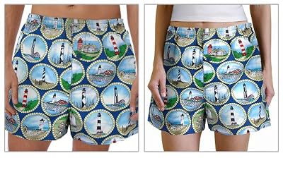 Lighthouse Boxers Sm 100% Cotton Boxer Shorts for HIM or HER- SEARCH BROAD BAY BOXERS FOR MORE DESIGNS Unique GIFT Ideas Man Men Boyfriend Woman Women Ladies Mother Dad Mom CUTE!
