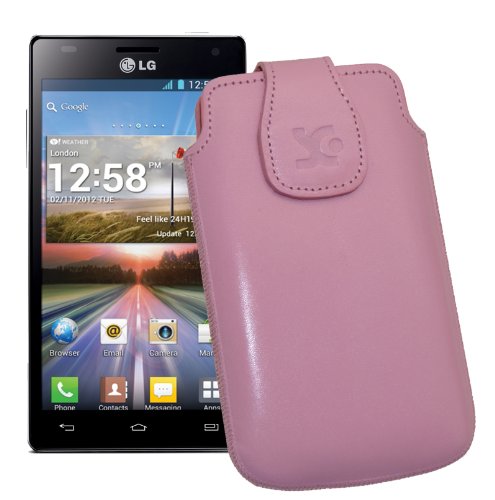 Trendcell e.K. Suncase Original Tasche f&uuml;r LG P880 Optimus 4X HD rosa