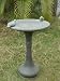 HIGH QUALITY AGED BRONZE AFFECT BIRD BATH WITH 2 DRINKING BIRDS