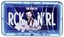 Elvis Presley Neon License Plate Clock