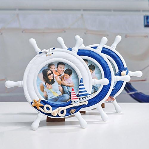 Mediterranean Style Wooden Household Starfish Circular Frame (Starfish)