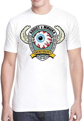 The Personalized Customized Poly Cotton Watch Eyeball White mishka Men Tee