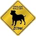 New  English Mastiff Zone - Old / Vintage  Crossing Sign Dog