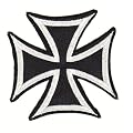 Aufn�her B�gelbild Iron on Patches Applikation Biker Kreuz Chopper eisernes