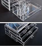 Acrylic Makeup Cosmetics Organizer Luxury Crystal Insert Holder Box