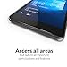 Orzly Fusion Bumper Case Cover Shell for Microsoft Lumia 950 XL (2015 Model - Large Phablet Version) - Protective Hard Cover with Impact Absorbing Transparent Rubber Rim and 100% Clear Back Panel