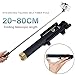 New Generation Selfie stick,MOKAI START® Monopod Extendable Selfie Stick Self Portrait Pole with Built-in Remote Shutter Button Designed for Apple, Android Smartphones