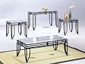 Matrix 3pc Coffee/End Table Set in Black Finish By Acme Furniture