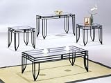 Matrix 3pc Coffee/End Table Set in Black Finish By Acme Furniture