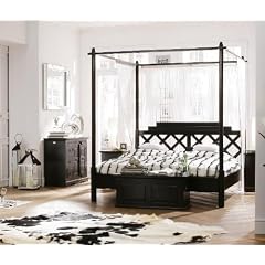 Kare Design Cabana Himmelbett aus Pappelholz (L 210 x B 190 x H 220cm, f�r Matratzengr��e 180x200cm)