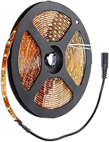 Nubee® 16.4ft 5M Waterproof Flexible Strip 300LEDs Clear White LED Light Strip Kit + 12V 4A Power Supply