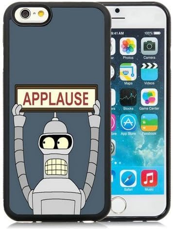 Futurama Bender Applause Hd-640X1136 Wallpapers Black Shell Case for iPhone 6S 4.7 Inches,iPhone 6 TPU Cover