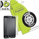 Spare Products (6 Pack) of LG Revolution Screen Protectors (DIAMOND)