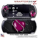 Barbwire Heart Hot Pink WraptorSkinz Skin and Screen Protector Kit fits Son ....