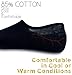 No Show Socks，Perfectday 3 Pack socks, Quality Cotton, Large Silicon Heel Grip to prevent slipping, 85% cotton so keep your feet cool and comfortable. Long lasting and machine washable, Large, Black
