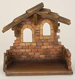 Set of 2 Fontanini 5" Religious Christmas Nativity Village Stables #50474