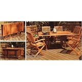 Arboria 88031781 Idlewild Outdoor Wood Celebration Drop Leaf Rectangle Table