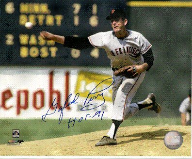 Autographed/Hand Signed Hof Gaylord Perry San Francisco Giants 8x10 Photo