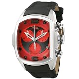 Invicta Men039s 6095 Lupah Collection Revolution Chronograph Black Leather Watch on sale